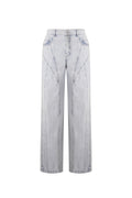 Cotton Blend Jeansbroek Casual Straight Light Indigo