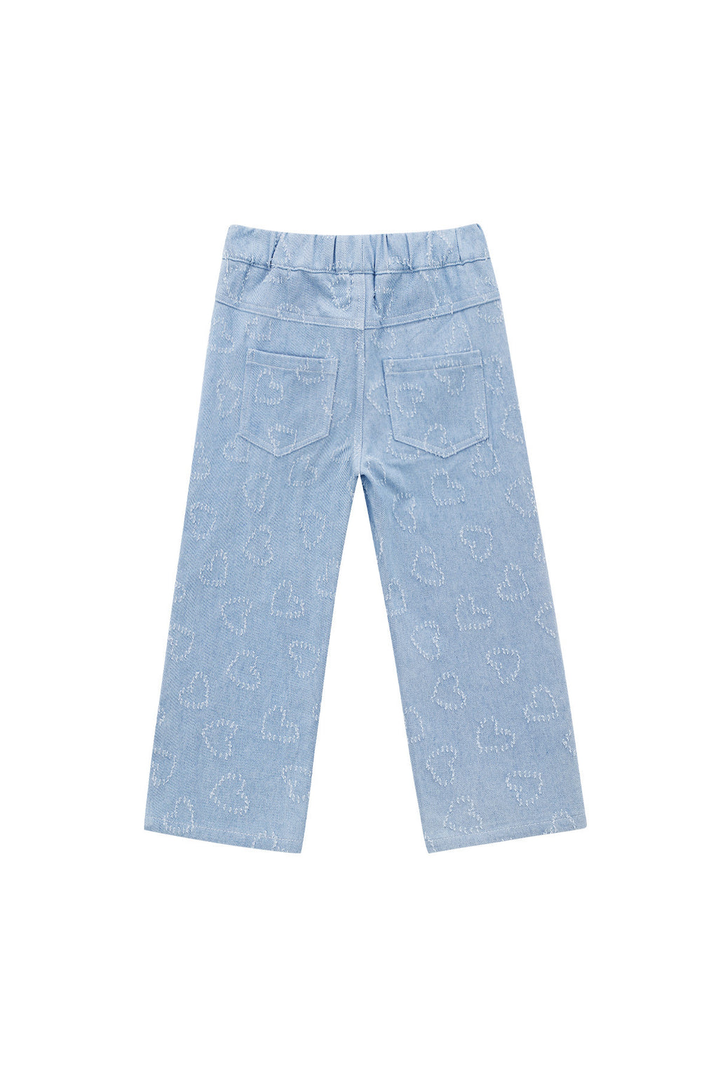 Cotton Denim Vrouwen Rechte Broek Casual Lichtblauw