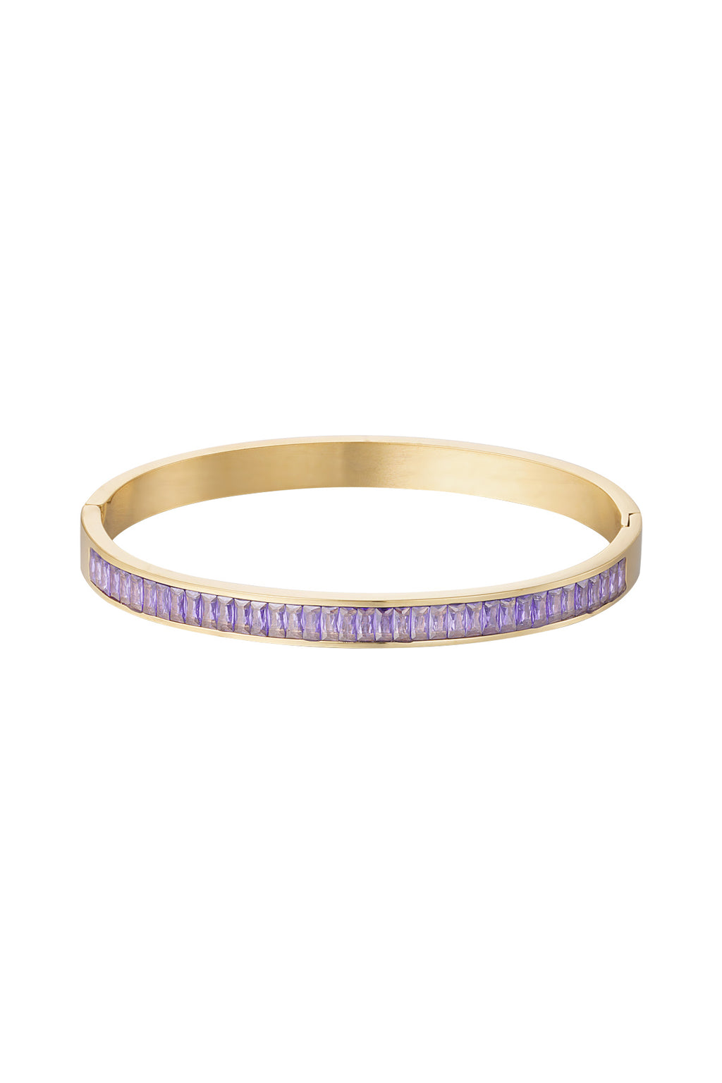 Bangle armband met gekleurde steentjes