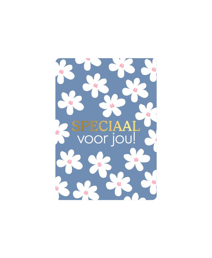 Cadeaukaart - Speciaal voor jou + bloemen