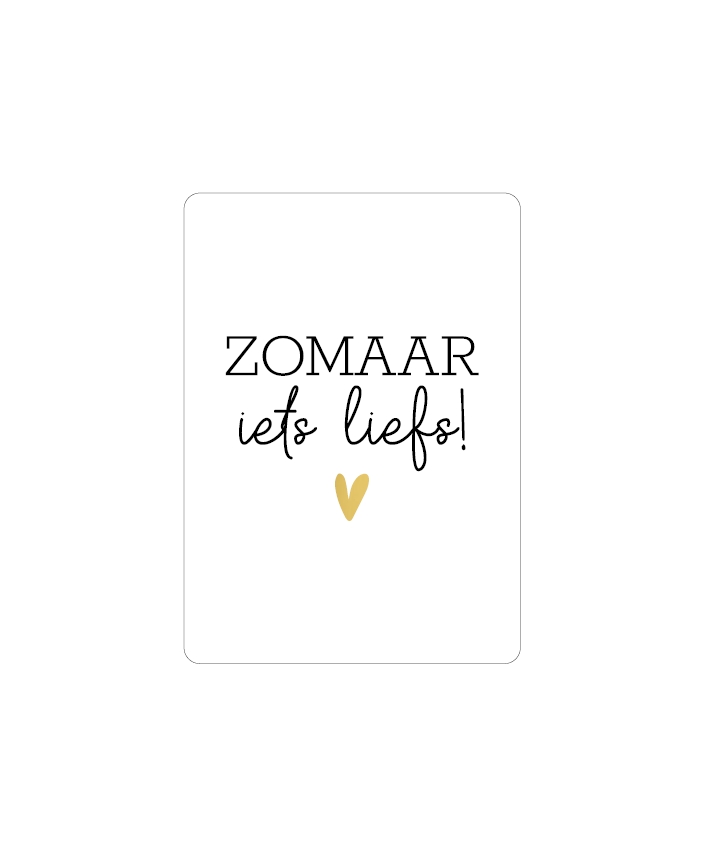 Cadeaukaart - Zomaar iets liefs + hart