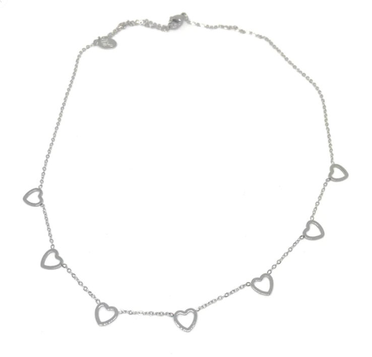 Ketting Love Open Hearts