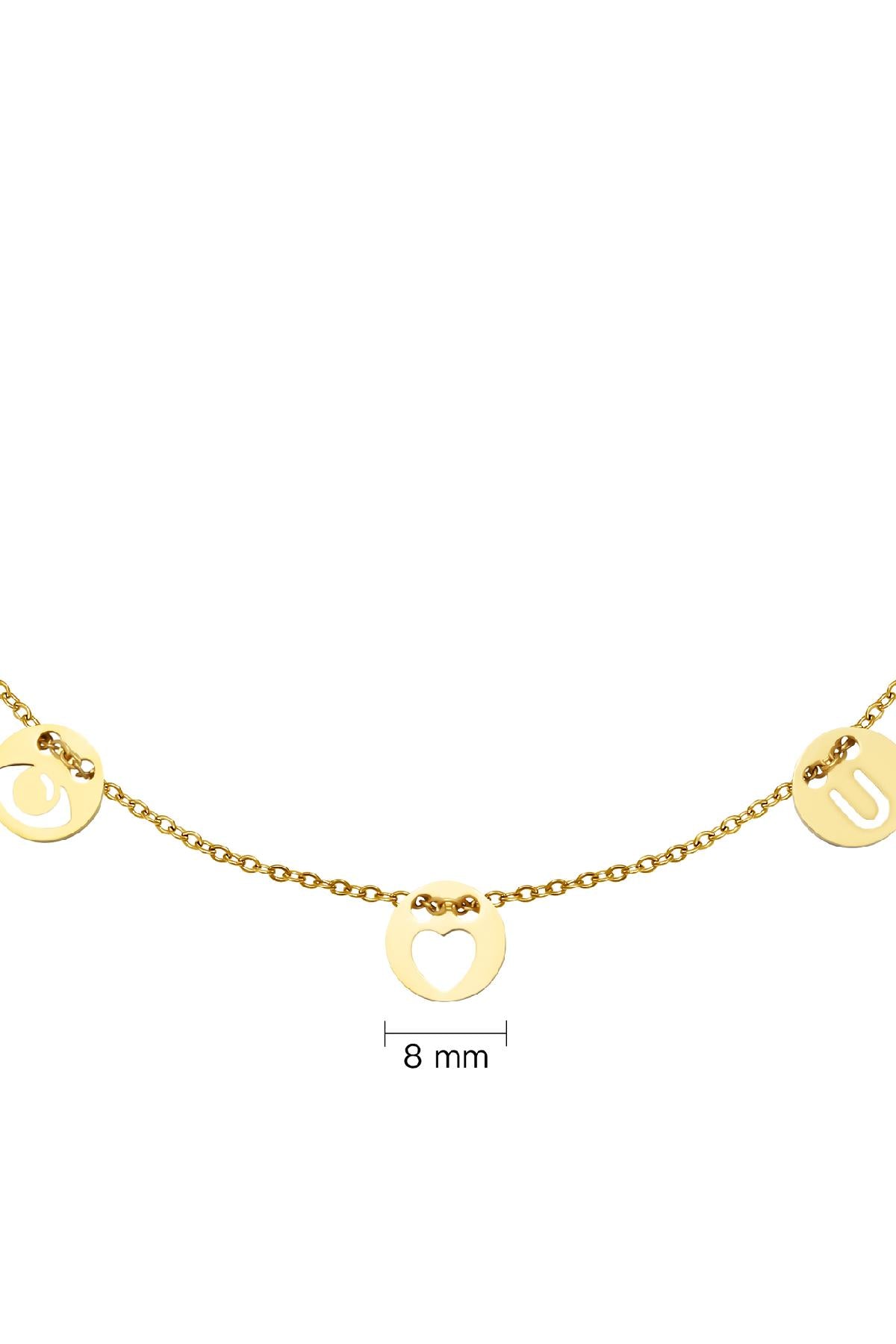 Ketting Eye Love You detail