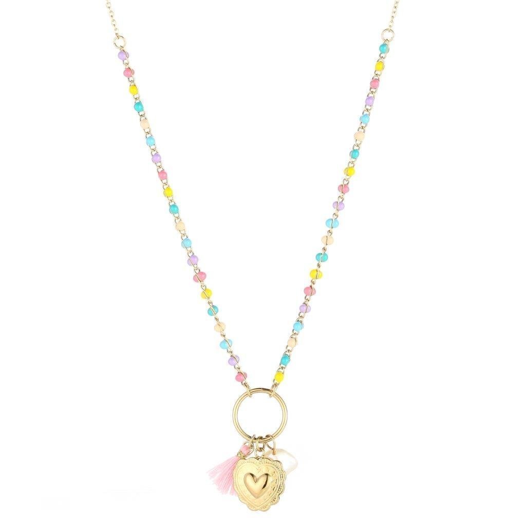 Ketting met hart Multicolor