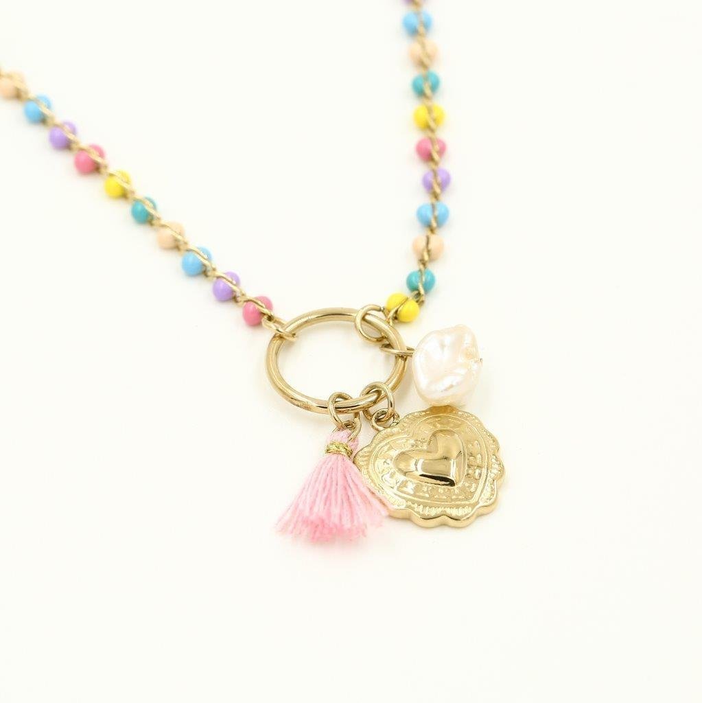 Ketting met hart Multicolor