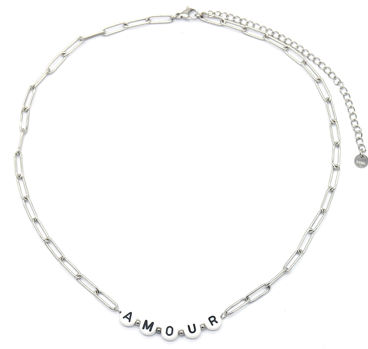 Amour necklace silver