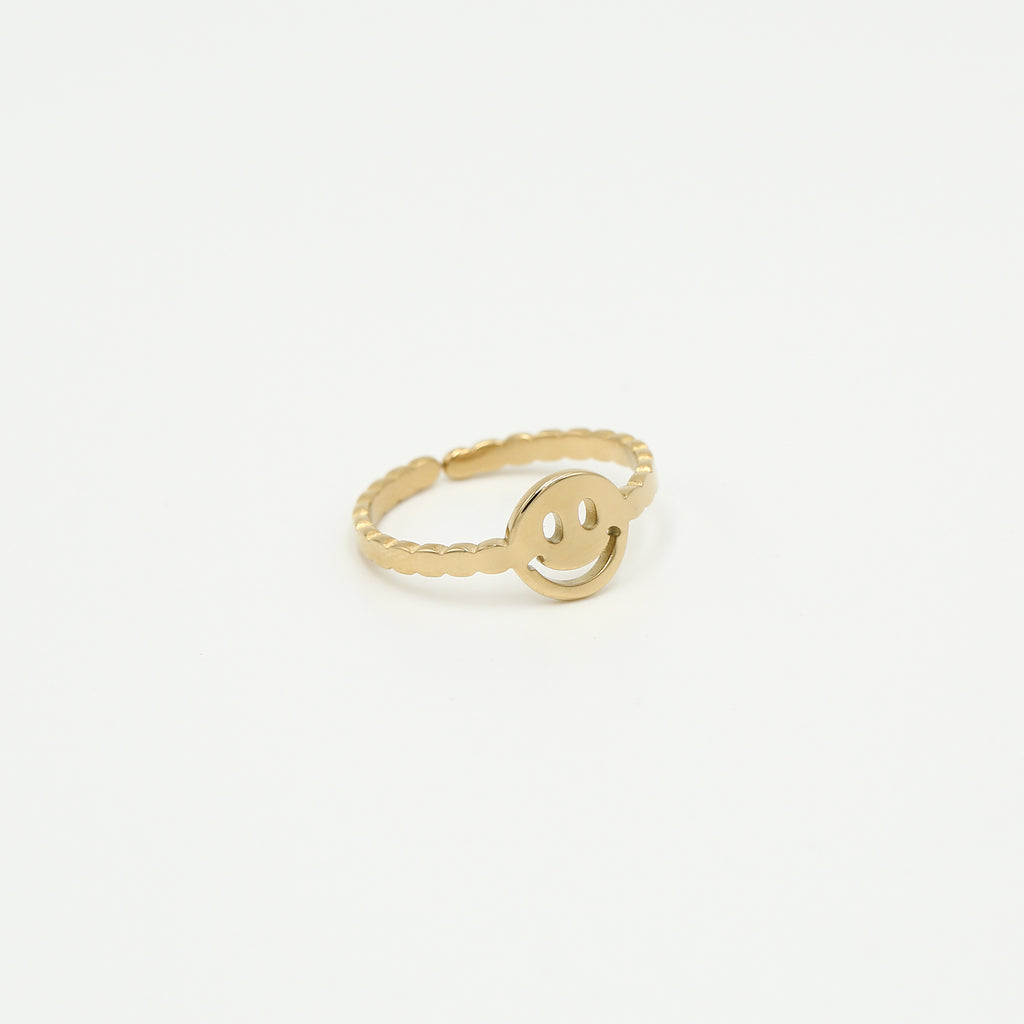 Ring smiley Gold